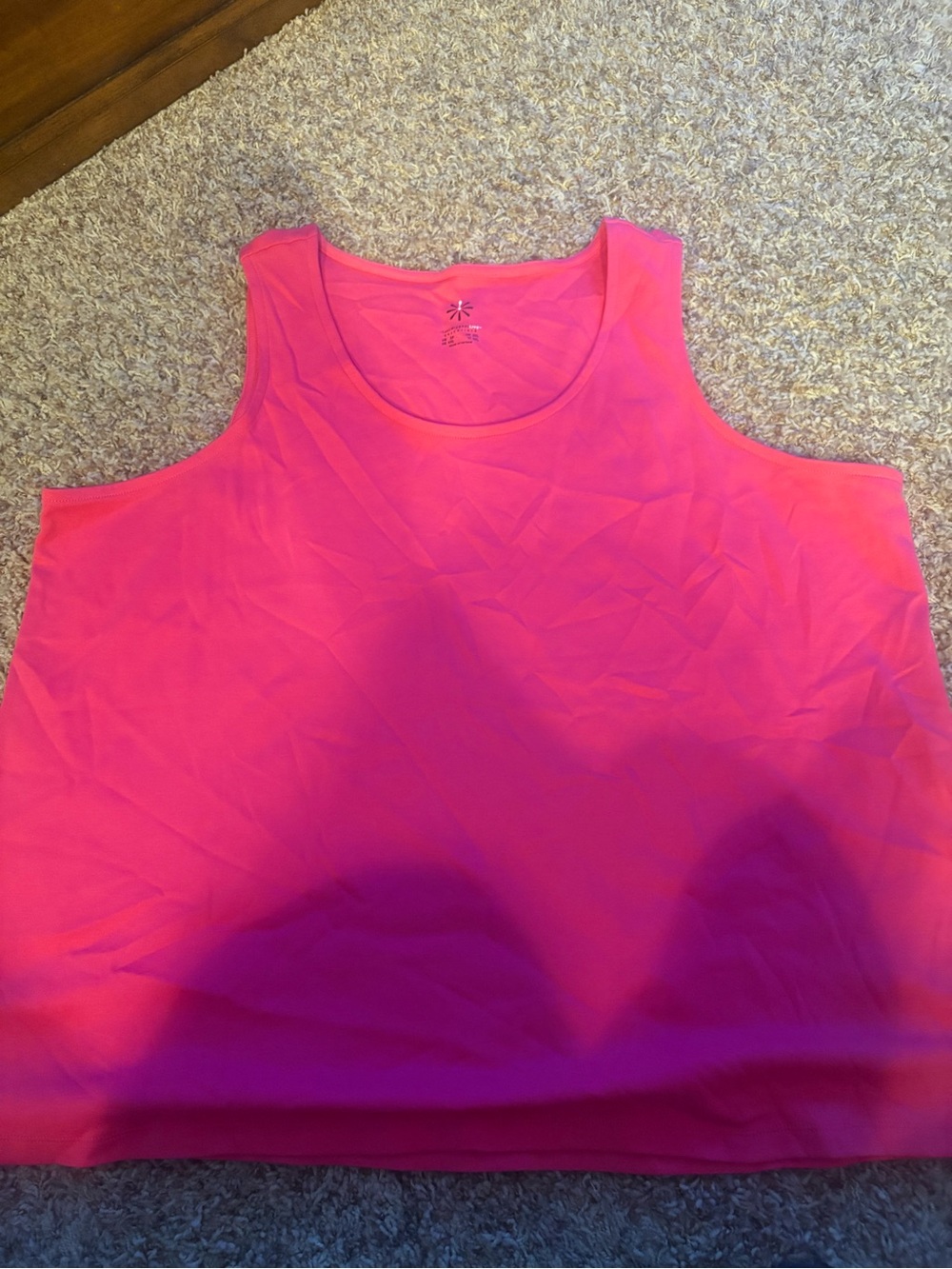 Isaac Mizrahi Hot Pink Scoop Neck Tank